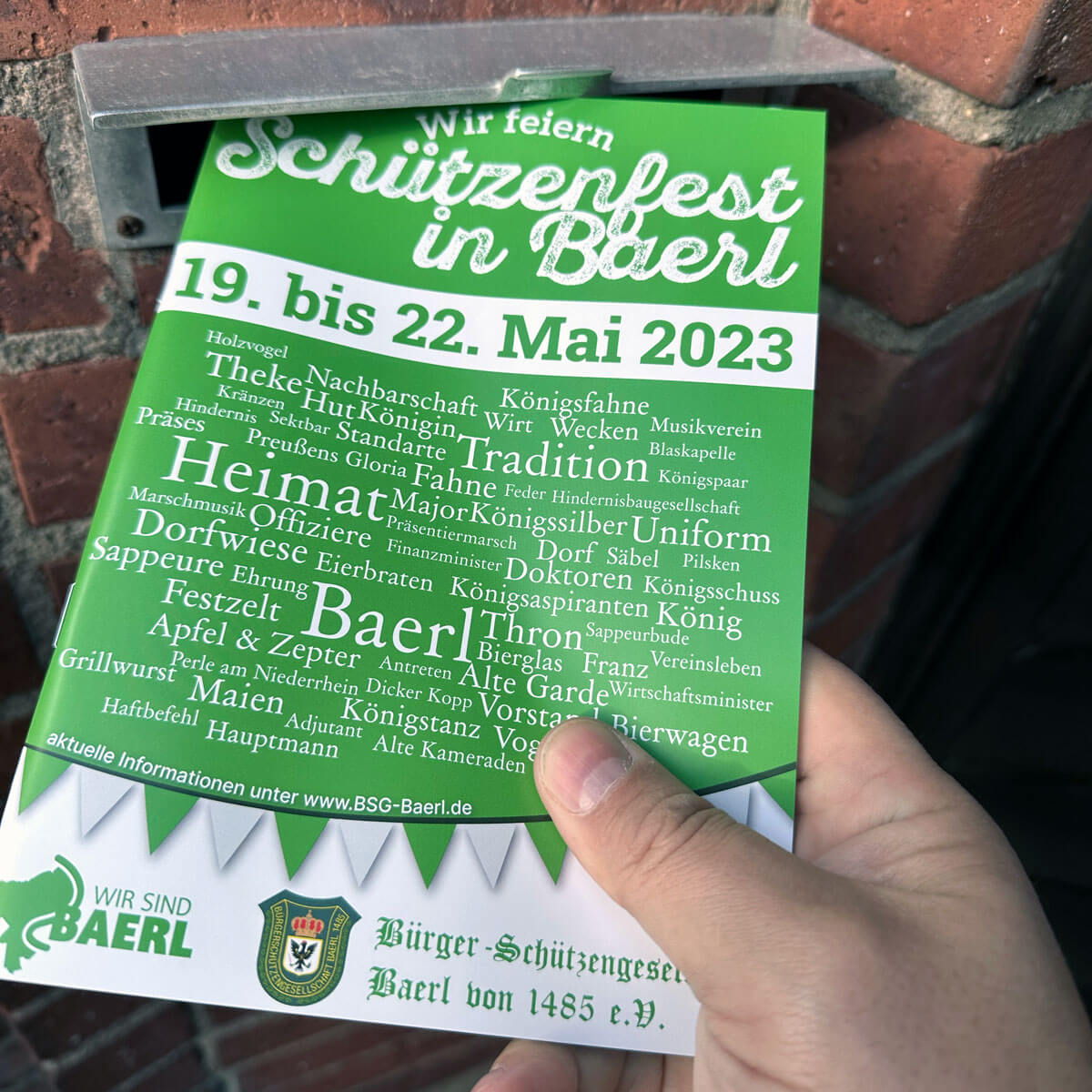 Festschrift zum Schützenfest 2023 verteilen