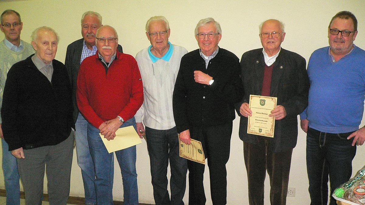 Ehrungen bei der Mitgliederversammlung 2017