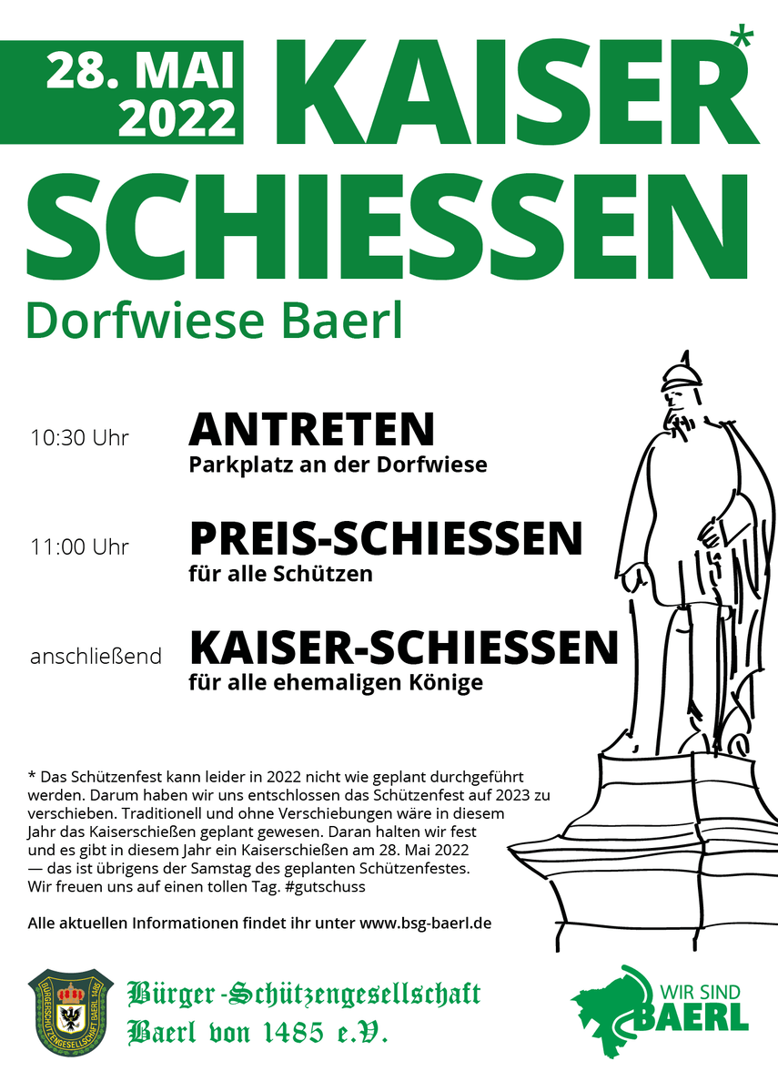 Plakat Kaiserschießen 2022