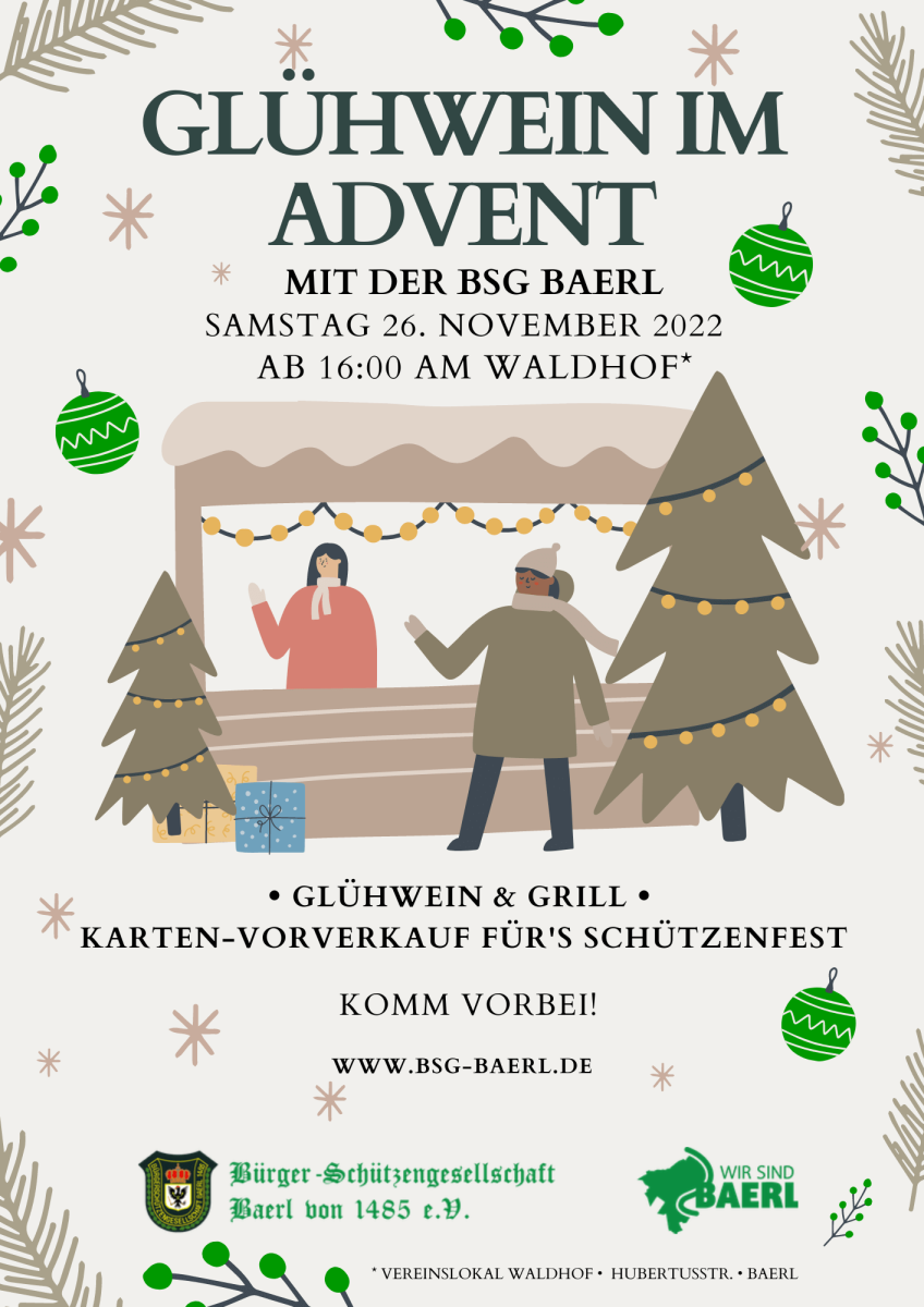 Glühwein im Advent — mit der BSG statt Weihnachtsmarkt